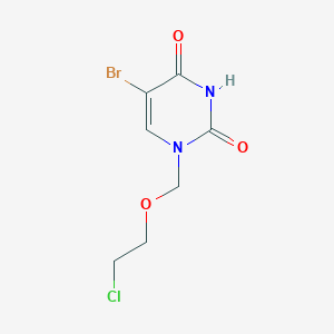 5-bromo-1-[(2-chloroethoxy)methyl]pyrimidine-2,4(1H,3H)-dione