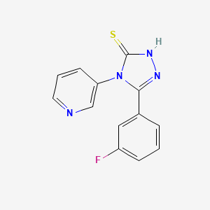 molecular formula C13H9FN4S B11061994 5-(3-fluorophenyl)-4-(pyridin-3-yl)-4H-1,2,4-triazole-3-thiol 