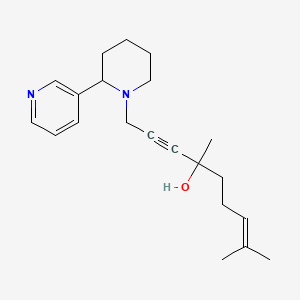 4,8-Dimethyl-1-[2-(pyridin-3-yl)piperidin-1-yl]non-7-en-2-yn-4-ol