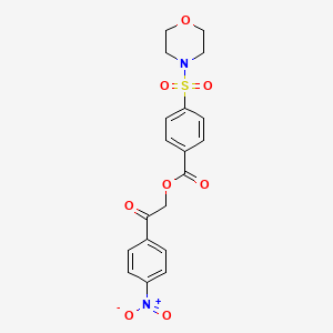 2-(4-Nitrophenyl)-2-oxoethyl 4-(morpholin-4-ylsulfonyl)benzoate