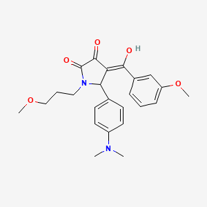 5-[4-(dimethylamino)phenyl]-3-hydroxy-4-[(3-methoxyphenyl)carbonyl]-1-(3-methoxypropyl)-1,5-dihydro-2H-pyrrol-2-one