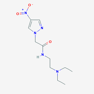 N-[2-(diethylamino)ethyl]-2-(4-nitro-1H-pyrazol-1-yl)acetamide