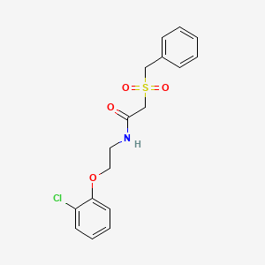 2-(benzylsulfonyl)-N-[2-(2-chlorophenoxy)ethyl]acetamide