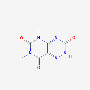 molecular formula C7H7N5O3 B11062368 5,7-dimethylpyrimido[4,5-e][1,2,4]triazine-3,6,8(2H,5H,7H)-trione CAS No. 7271-90-1