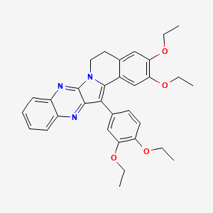 14-(3,4-Diethoxyphenyl)-2,3-diethoxy-5,6-dihydrobenzo[7,8]indolizino[2,3-b]quinoxaline