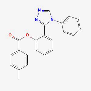 2-(4-phenyl-4H-1,2,4-triazol-3-yl)phenyl 4-methylbenzoate