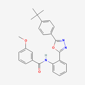 N-{2-[5-(4-tert-butylphenyl)-1,3,4-oxadiazol-2-yl]phenyl}-3-methoxybenzamide