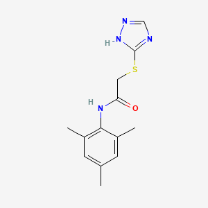 2-(4H-1,2,4-triazol-3-ylsulfanyl)-N-(2,4,6-trimethylphenyl)acetamide