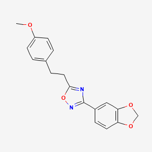 3-(1,3-Benzodioxol-5-yl)-5-[2-(4-methoxyphenyl)ethyl]-1,2,4-oxadiazole