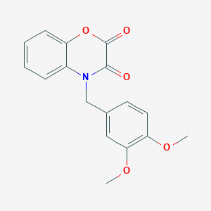 molecular formula C17H15NO5 B11062496 4-(3,4-dimethoxybenzyl)-2H-1,4-benzoxazine-2,3(4H)-dione 