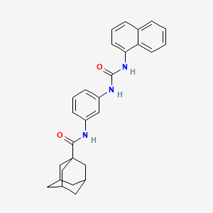 molecular formula C28H29N3O2 B11062504 adamantanyl-N-{3-[(N-naphthylcarbamoyl)amino]phenyl}carboxamide 