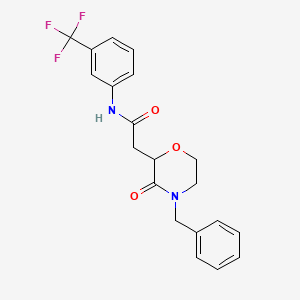 2-(4-benzyl-3-oxomorpholin-2-yl)-N-[3-(trifluoromethyl)phenyl]acetamide