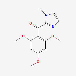 molecular formula C14H16N2O4 B11062557 (1-methyl-1H-imidazol-2-yl)(2,4,6-trimethoxyphenyl)methanone 