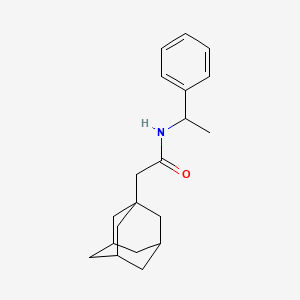 2-(1-adamantyl)-N-(1-phenylethyl)acetamide