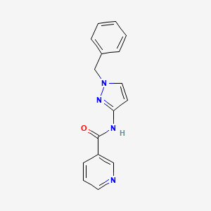 N-(1-benzyl-1H-pyrazol-3-yl)pyridine-3-carboxamide