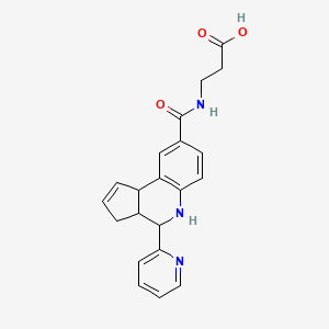 3-({[4-(2-Pyridyl)-3A,4,5,9B-tetrahydro-3H-cyclopenta[C]quinolin-8-YL]carbonyl}amino)propanoic acid