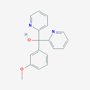 molecular formula C18H16N2O2 B11062621 (3-Methoxyphenyl)(dipyridin-2-yl)methanol 