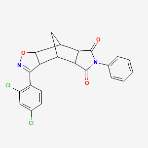 3-(2,4-dichlorophenyl)-6-phenyl-4a,7a,8,8a-tetrahydro-3aH-4,8-methano[1,2]oxazolo[4,5-f]isoindole-5,7(4H,6H)-dione