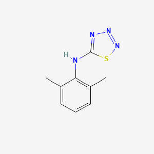 molecular formula C9H10N4S B11062738 N-(2,6-dimethylphenyl)-1,2,3,4-thiatriazol-5-amine CAS No. 80650-19-7