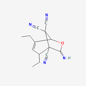 2,4-Diethyl-7-imino-6-oxabicyclo[3.2.1]oct-3-ene-1,8,8-tricarbonitrile