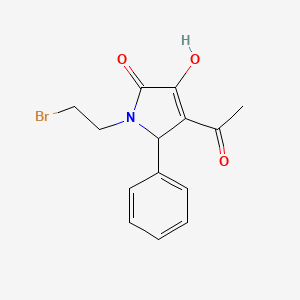 4-acetyl-1-(2-bromoethyl)-3-hydroxy-5-phenyl-1,5-dihydro-2H-pyrrol-2-one