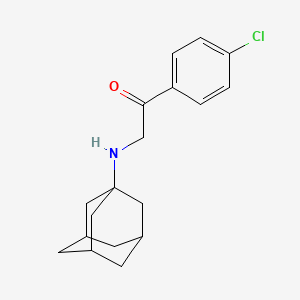 molecular formula C18H22ClNO B11062758 2-(1-Adamantylamino)-1-(4-chlorophenyl)-1-ethanone 