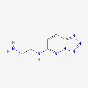 molecular formula C6H9N7 B11062815 N-tetrazolo[1,5-b]pyridazin-6-ylethane-1,2-diamine 