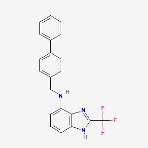 N-(biphenyl-4-ylmethyl)-2-(trifluoromethyl)-1H-benzimidazol-7-amine