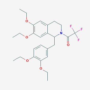 1-[1-(3,4-diethoxybenzyl)-6,7-diethoxy-3,4-dihydroisoquinolin-2(1H)-yl]-2,2,2-trifluoroethanone