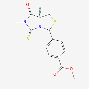 methyl 4-[(7aR)-6-methyl-7-oxo-5-thioxotetrahydro-1H-imidazo[1,5-c][1,3]thiazol-3-yl]benzoate