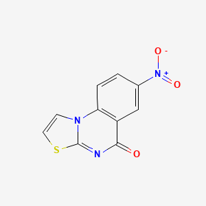 molecular formula C10H5N3O3S B11062892 7-nitro-5H-[1,3]thiazolo[3,2-a]quinazolin-5-one 