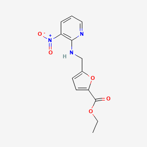 Ethyl 5-{[(3-nitropyridin-2-yl)amino]methyl}furan-2-carboxylate