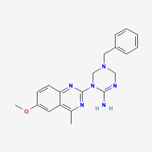 5-Benzyl-1-(6-methoxy-4-methylquinazolin-2-yl)-1,4,5,6-tetrahydro-1,3,5-triazin-2-amine