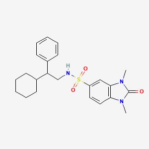 N-(2-cyclohexyl-2-phenylethyl)-1,3-dimethyl-2-oxo-2,3-dihydro-1H-benzimidazole-5-sulfonamide