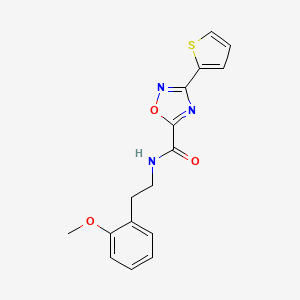 N-[2-(2-methoxyphenyl)ethyl]-3-(thiophen-2-yl)-1,2,4-oxadiazole-5-carboxamide