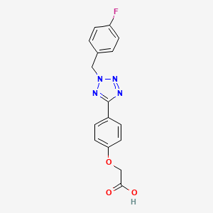 {4-[2-(4-fluorobenzyl)-2H-tetrazol-5-yl]phenoxy}acetic acid