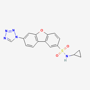 N-cyclopropyl-7-(1H-tetrazol-1-yl)dibenzo[b,d]furan-2-sulfonamide