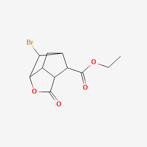 ethyl 6-bromo-2-oxohexahydro-2H-3,5-methanocyclopenta[b]furan-7-carboxylate