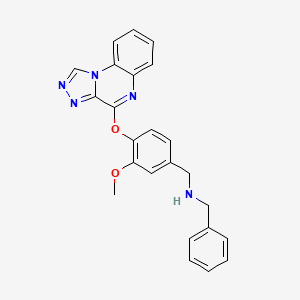 N-benzyl-1-[3-methoxy-4-([1,2,4]triazolo[4,3-a]quinoxalin-4-yloxy)phenyl]methanamine