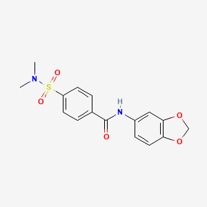 N-(1,3-benzodioxol-5-yl)-4-(dimethylsulfamoyl)benzamide