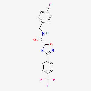 N-(4-fluorobenzyl)-3-[4-(trifluoromethyl)phenyl]-1,2,4-oxadiazole-5-carboxamide