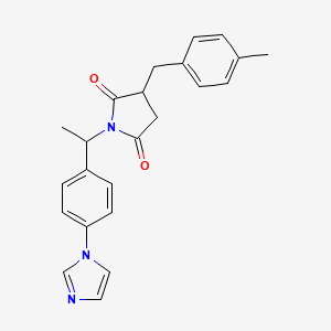 1-{1-[4-(1H-imidazol-1-yl)phenyl]ethyl}-3-(4-methylbenzyl)pyrrolidine-2,5-dione