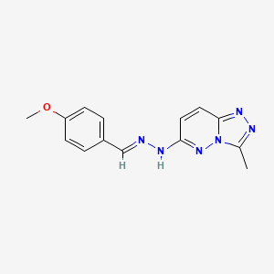 Hydrazine, N-(4-methoxybenzylidene)-N'-(3-methyl-[1,2,4]triazolo[4,3-b]pyridazin-6-yl)-