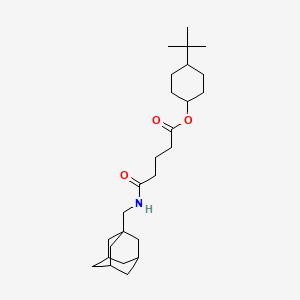 4-(Tert-butyl)cyclohexyl 5-[(1-adamantylmethyl)amino]-5-oxopentanoate