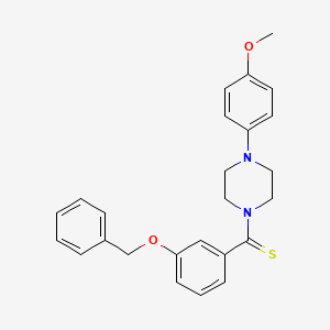 [3-(Benzyloxy)phenyl][4-(4-methoxyphenyl)piperazin-1-yl]methanethione