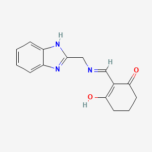 Cyclohexane-1,3-dione, 2-[[(1H-benzoimidazol-2-ylmethyl)amino]methylene]-