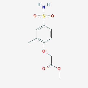 molecular formula C10H13NO5S B11063491 Methyl (2-methyl-4-sulfamoylphenoxy)acetate 