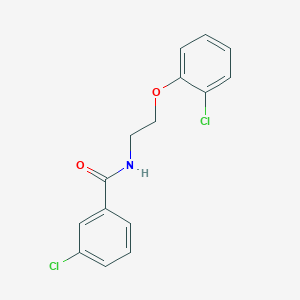 3-chloro-N-[2-(2-chlorophenoxy)ethyl]benzamide