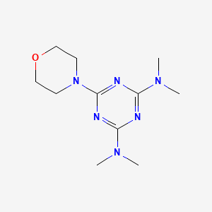 molecular formula C11H20N6O B11063619 N,N,N',N'-tetramethyl-6-(4-morpholinyl)-1,3,5-triazine-2,4-diamine 