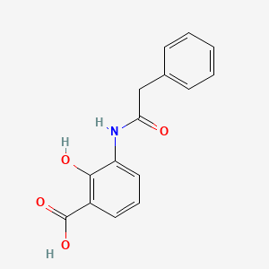 2-Hydroxy-3-[(phenylacetyl)amino]benzoic acid